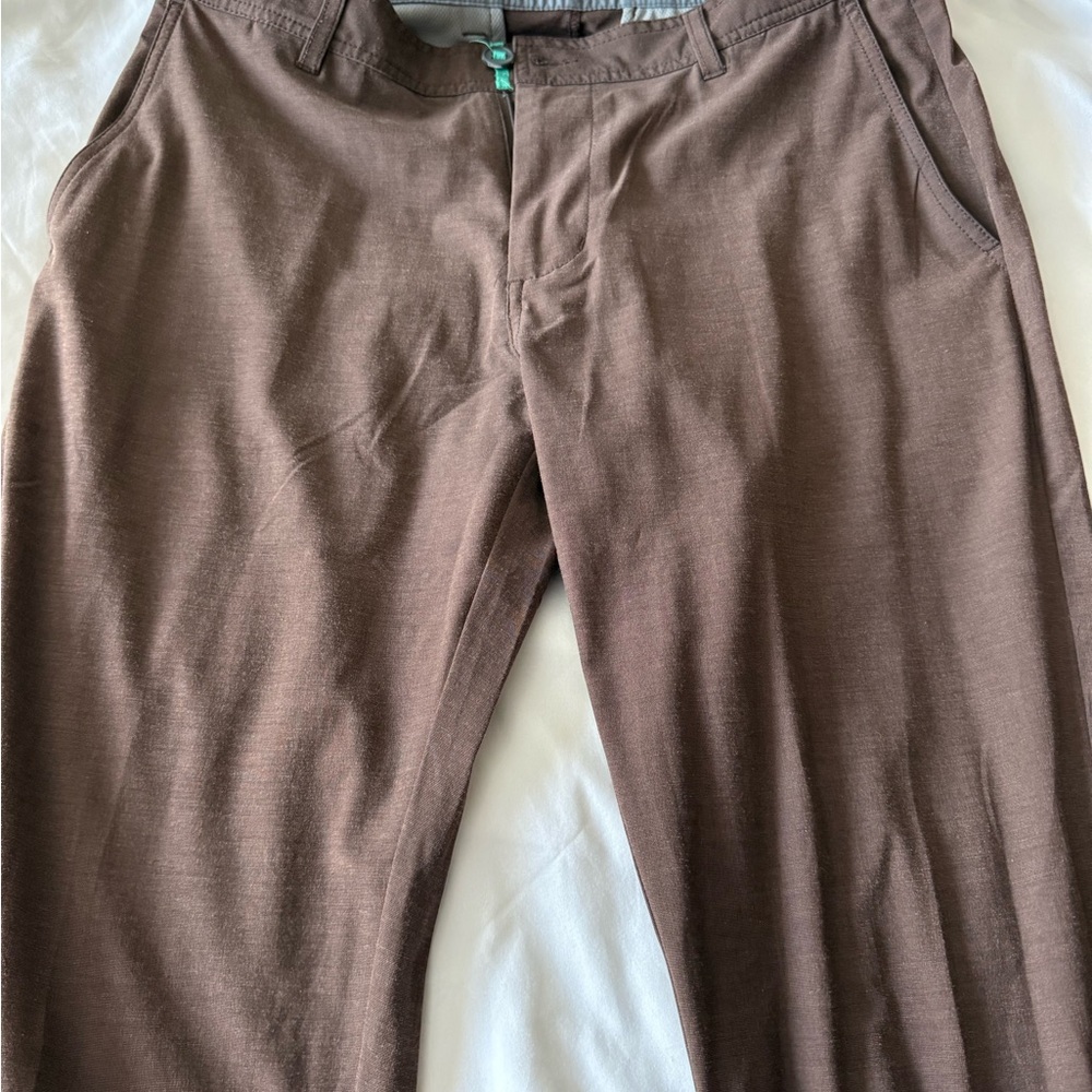 Linksoul Men's Dark Brown Golf Pants - Picture 3 of 5